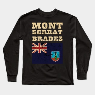 Flag of Montserrat Long Sleeve T-Shirt